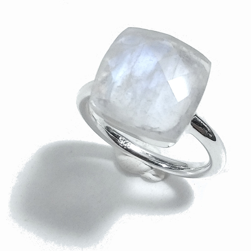 Anello con pietra in argento 925 con Labradorite | GIOIELLI IN ARGENTO pietra di luna