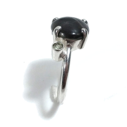ANELLO artigianale in argento 925 con OCCHIO DI FALCO | Gioielli in argento