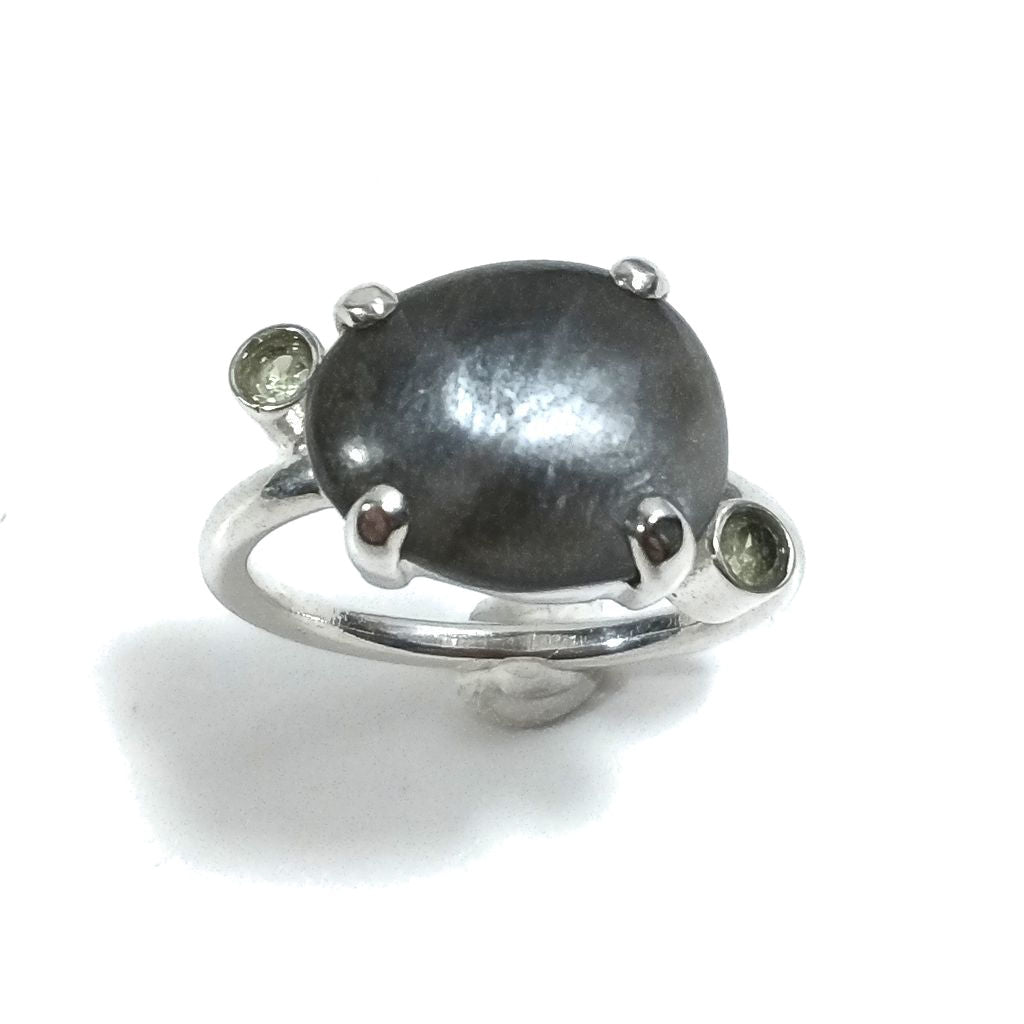ANELLO artigianale in argento 925 con OCCHIO DI FALCO | Gioielli in argento