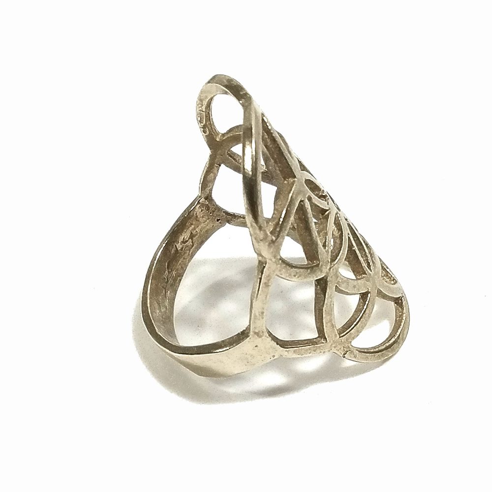 ANELLO artigianale in ottone | FIORE DELLA VITA | Gioielli in ottone