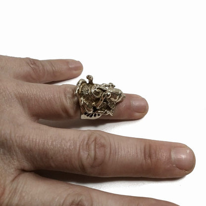 ANELLO ETNICO in ottone con GANESH | GIOIELLI ETNICI | Boho