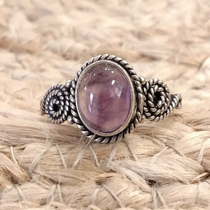 ANELLO HAIMA artigianale in argento 925 con Labradorite, Granato ,Turchese | GIOIELLI CON PIETRE