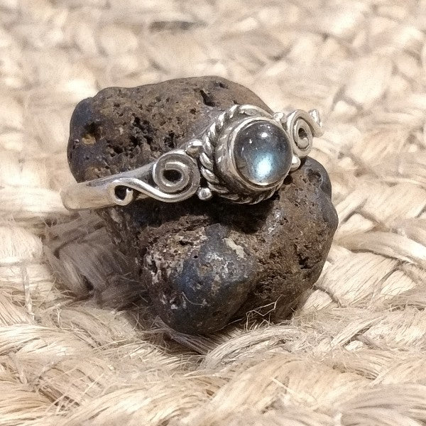 Anello ETNICO FALGUNI con pietra in argento 925 con Pietra | GIOIELLI ETNICI