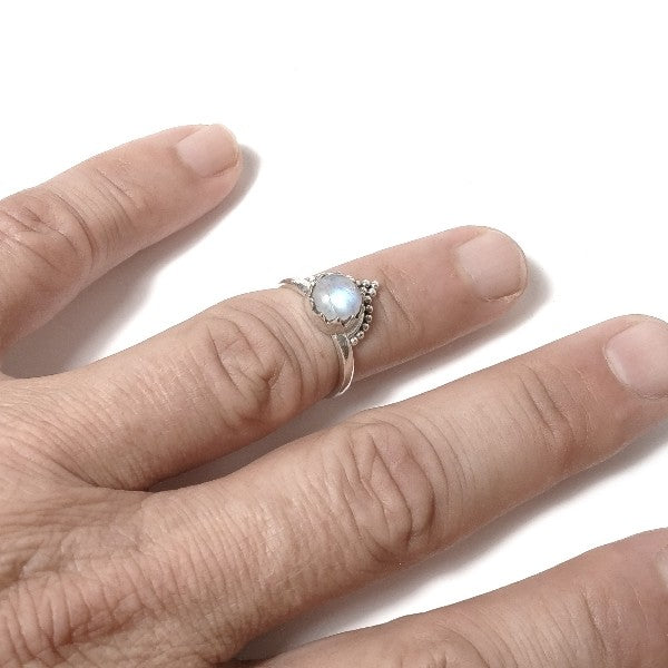 Anello ETNICO FULKI con pietra in argento 925 con Pietra | GIOIELLI ETNICI