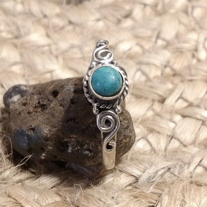 Anello ETNICO FALGUNI con pietra in argento 925 con Pietra | GIOIELLI ETNICI