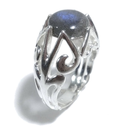 Anello ANUSHA in argento 925 ANELLO CUORE con pietra | Cuori