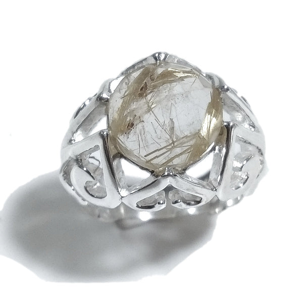 Anello ANUSHA in argento 925 ANELLO CUORE con pietra | Cuori