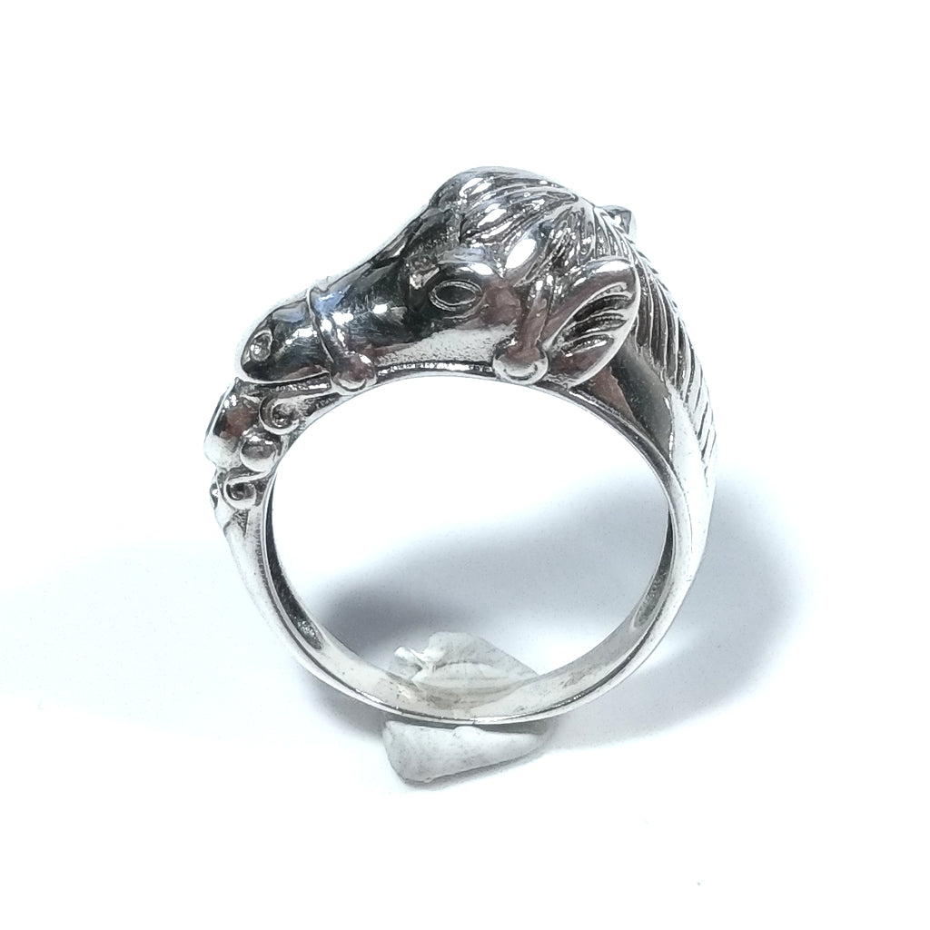 ANELLO CAVALLO in argento 925 con Peridoto | GIOIELLI IN ARGENTO