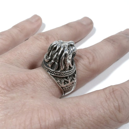 Anello d'argento in argento 925 ANELLO artigianale | Testa di LEONE – immagine3