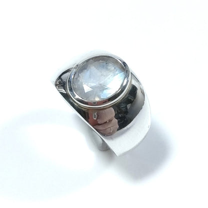 Anello con pietra in argento 925 ANELLO artigianale Pietra di Luna | GIOIELLI IN ARGENTO – immagine10