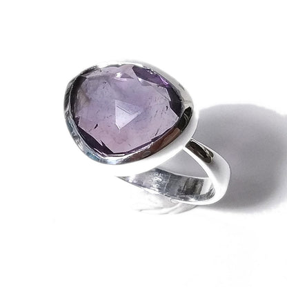 Anello TRIANGOLO in argento 925 con pietra - AMANDA