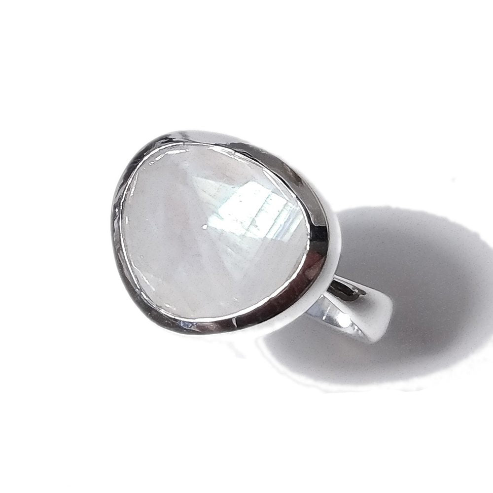 Anello TRIANGOLO in argento 925 con pietra - AMANDA