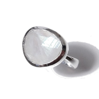 Anello TRIANGOLO in argento 925 con pietra - AMANDA