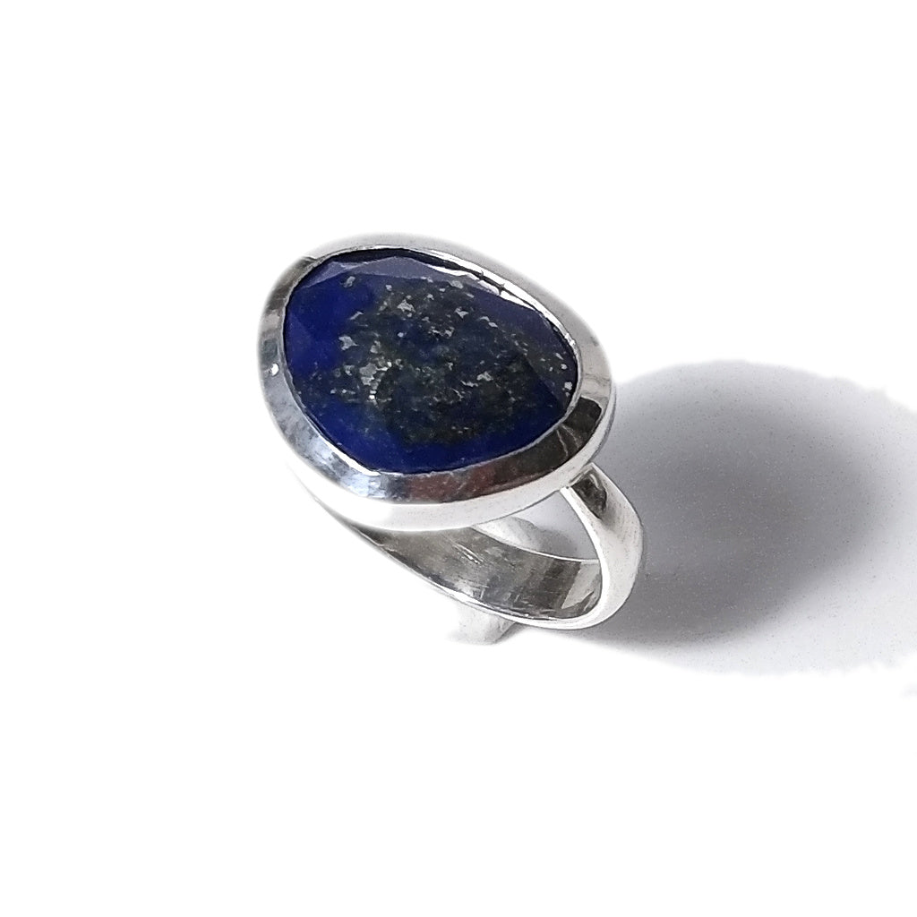 Anello TRIANGOLO in argento 925 con pietra - AMANDA