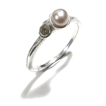ANELLO artigianale in argento 925 Anello con pietra Labradorite, Granato | GIOIELLI IN ARGENTO