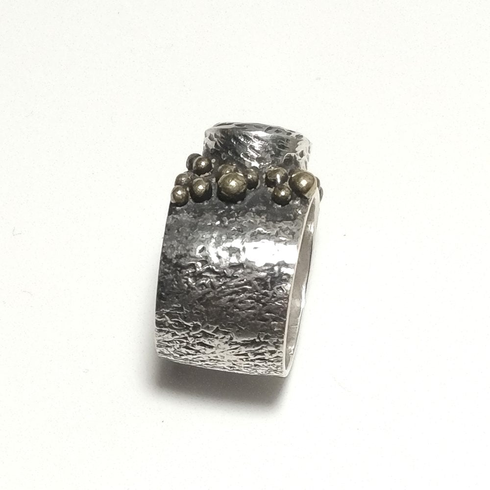 ANELLO artigianale in argento 925 con Quarzo rosa | GIOIELLI IN ARGENTO