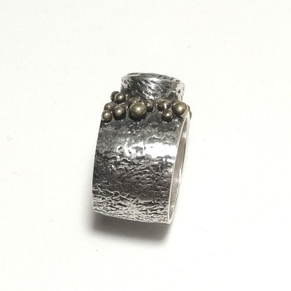ANELLO artigianale in argento 925 con Quarzo rosa | GIOIELLI IN ARGENTO