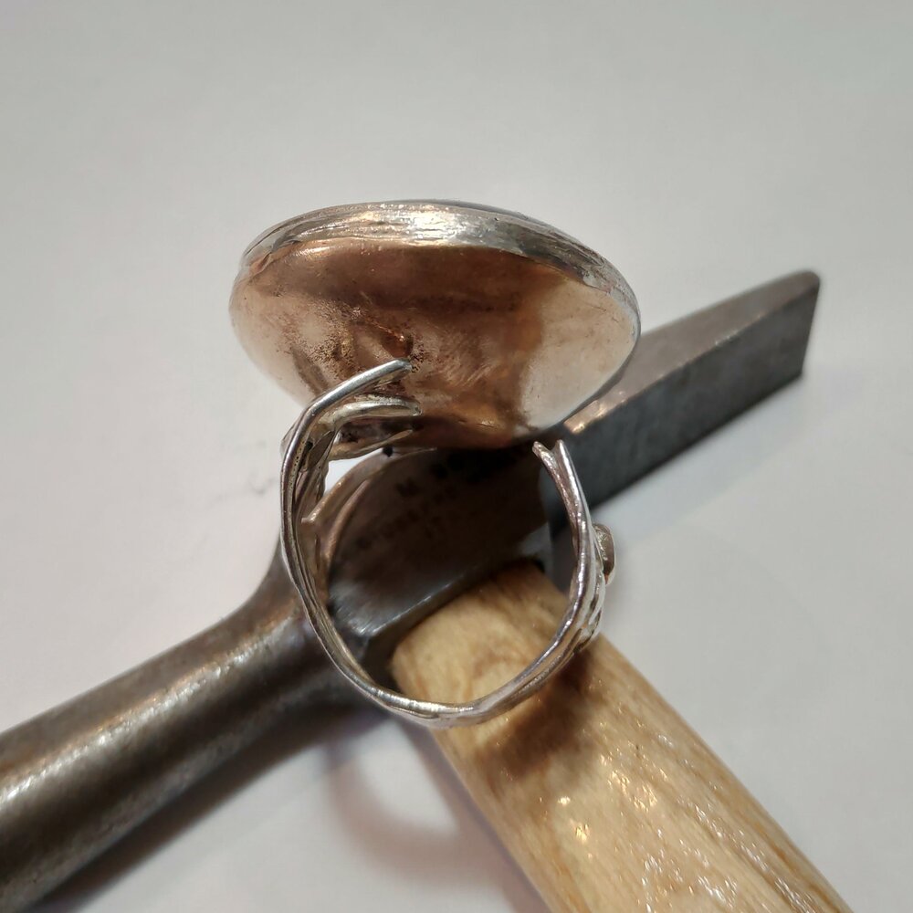 Anello rubino stellato bronzeage1968 GARWHA – dettaglio anello