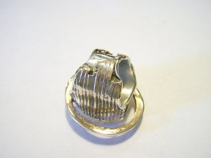 Anello quarzo rutilato realizzato in bronzo - bronzeage1968 – immagine3