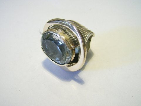 Anello quarzo rutilato realizzato in bronzo - bronzeage1968 – immagine2