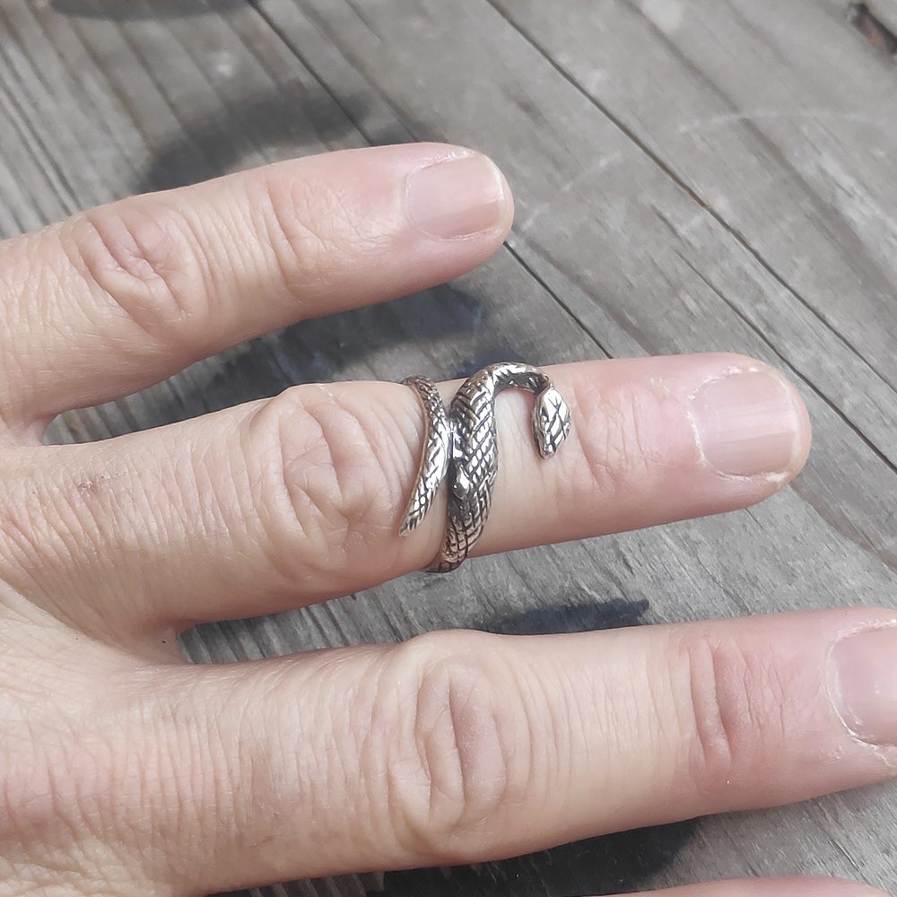 Anello in argento 925 a forma di SERPENTE