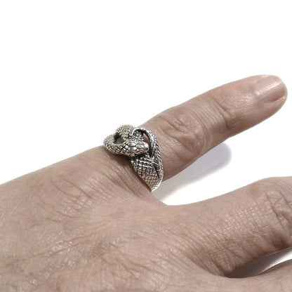 ANELLO SERPENTE NAB in argento 925 artigianale