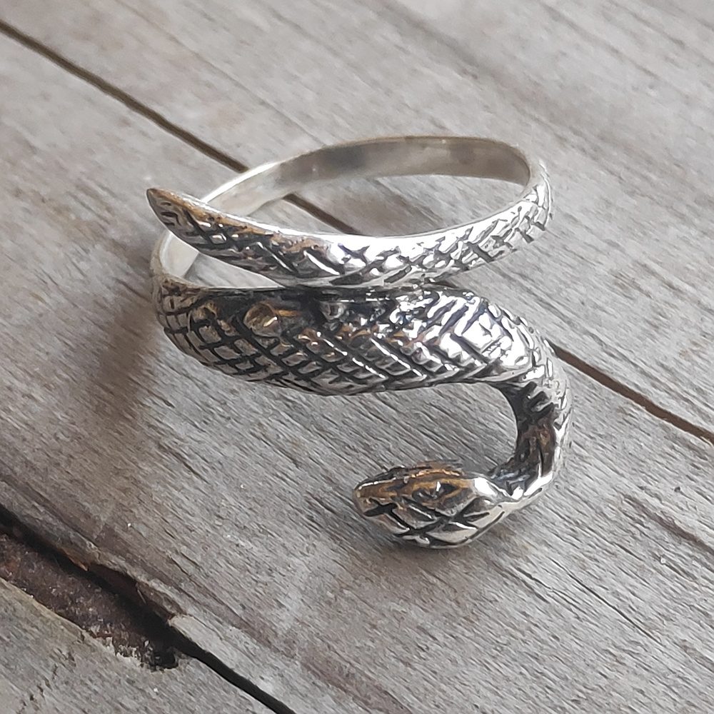 Anello in argento 925 a forma di SERPENTE