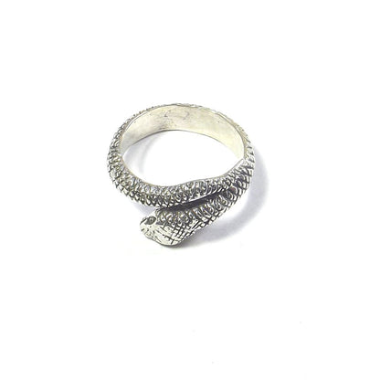 Anello in argento 925 a forma di SERPENTE brunito