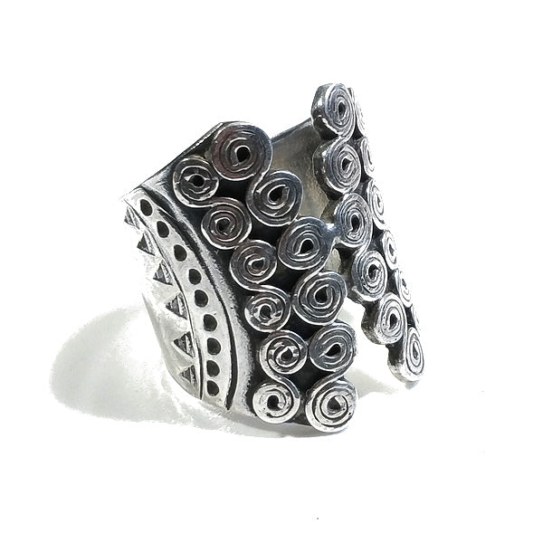 ANELLO fascia MARIN in argento 925 ANELLO artigianale | GIOIELLI ETNICI