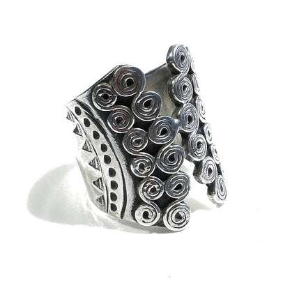 ANELLO fascia MARIN in argento 925 ANELLO artigianale | GIOIELLI ETNICI