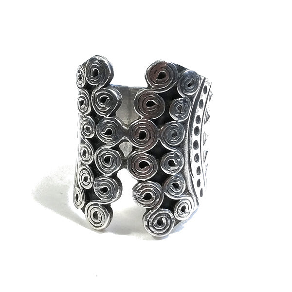 ANELLO fascia MARIN in argento 925 ANELLO artigianale | GIOIELLI ETNICI