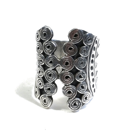 ANELLO fascia MARIN in argento 925 ANELLO artigianale | GIOIELLI ETNICI