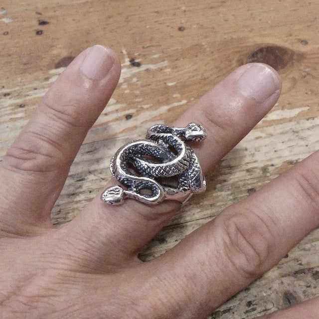Anello in argento 925 con serpenti ANGUL