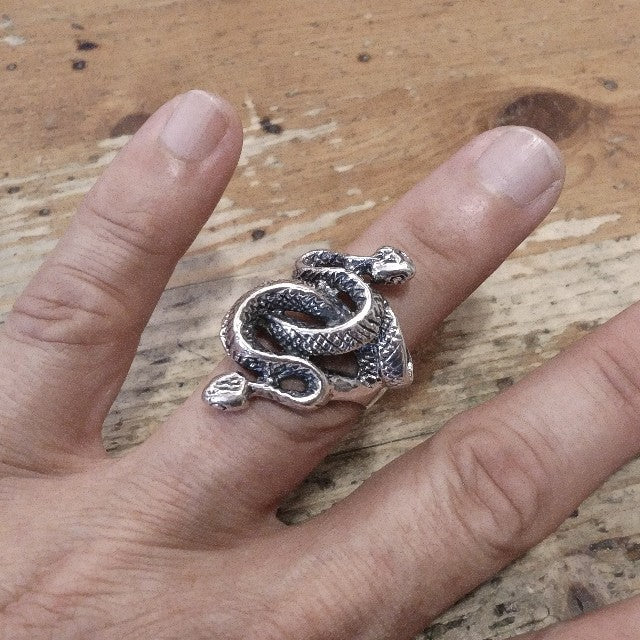 Anello in argento 925 con serpenti - ANGUL