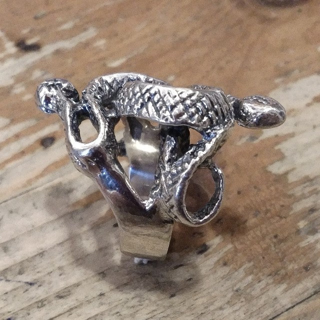 Anello in argento 925 con serpenti - ANGUL
