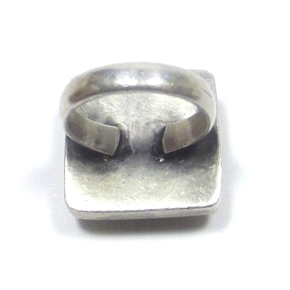 Anello SIGILLO ETNICO argento antico - emblema pavone – immagine5