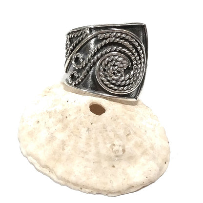 ANELLO etnico GAZALA in argento 925 ANELLO artigianale | ANELLO ARGENTO
