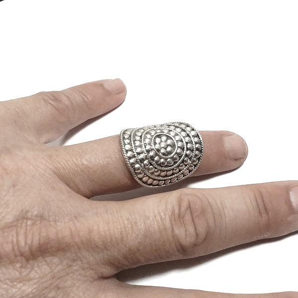 ANELLO ETNICO ALISHA in argento 925 ANELLO artigianale | ANELLO ARGENTO – immagine4