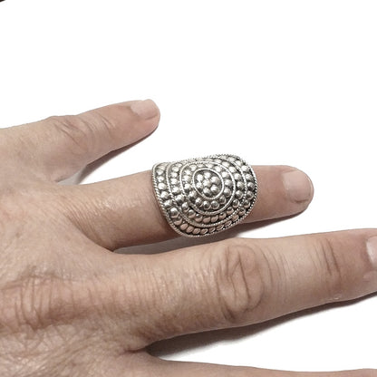 ANELLO ETNICO ALISHA in argento 925 ANELLO artigianale | ANELLO ARGENTO – immagine4