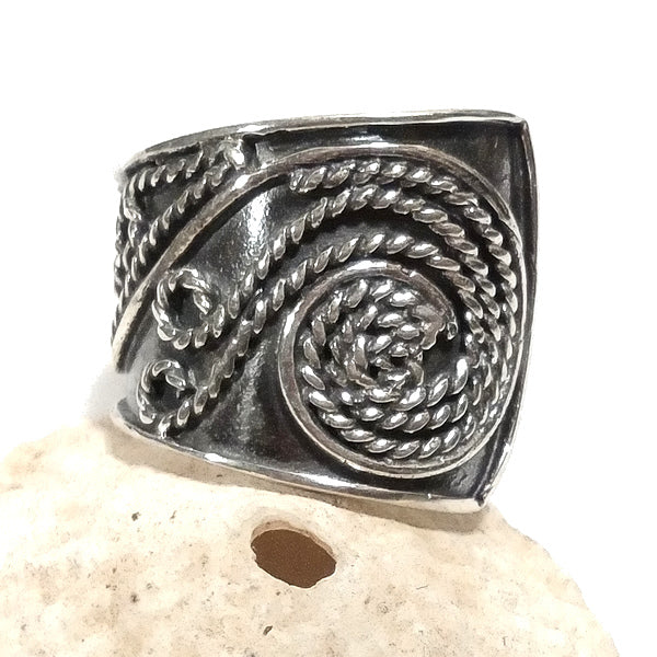 ANELLO etnico GAZALA in argento 925 ANELLO artigianale | ANELLO ARGENTO