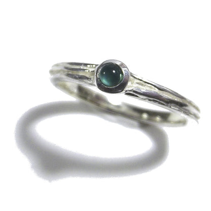 Anello artigianale NAOMIKA in argento 925 con pietra | Artigianato artistico in argento 925