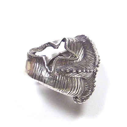 Anello in argento 925 brunito - STELLA MARINA