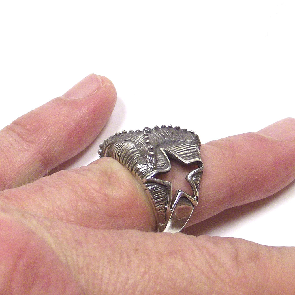 Anello in argento 925 brunito - STELLA MARINA