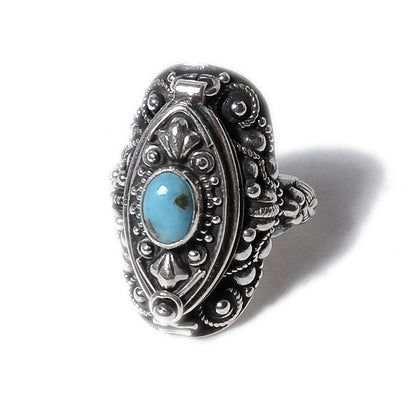 ANELLO POISON argento 925 veleno con turchese
