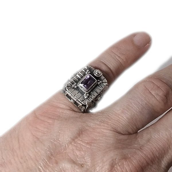 ANELLO VARANASI argento 925 veleno con pietra | Gioielli etnici
