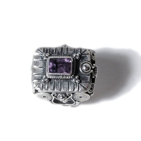 ANELLO VARANASI argento 925 veleno con pietra | Gioielli etnici