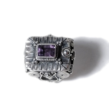 ANELLO VARANASI argento 925 veleno con pietra | Gioielli etnici