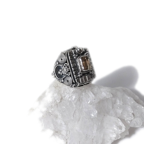 ANELLO VARANASI argento 925 veleno con pietra | Gioielli etnici