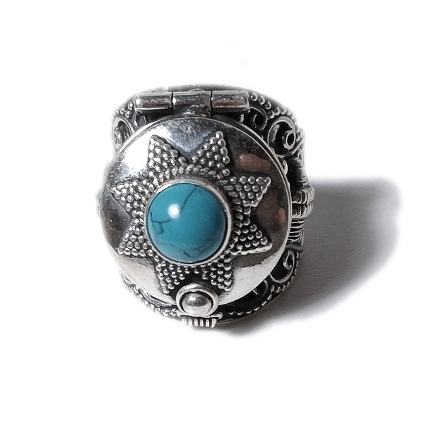 Anello PSYLLO veleno in argento 925 con turchese