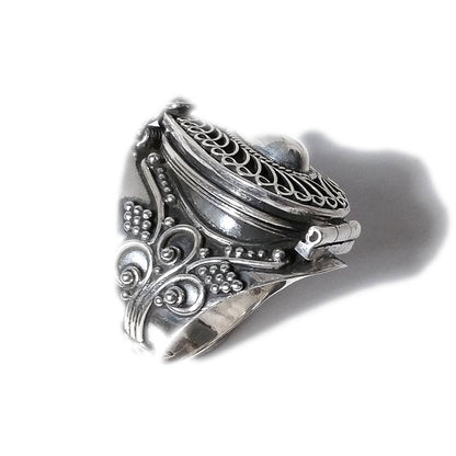 ANELLO GINGER argento 925 veleno puntinato goccia | Gioielli etnici